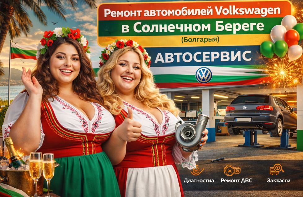Ремонт автомобилей Volkswagen в Солнечном Береге (Болгария) — автосервис