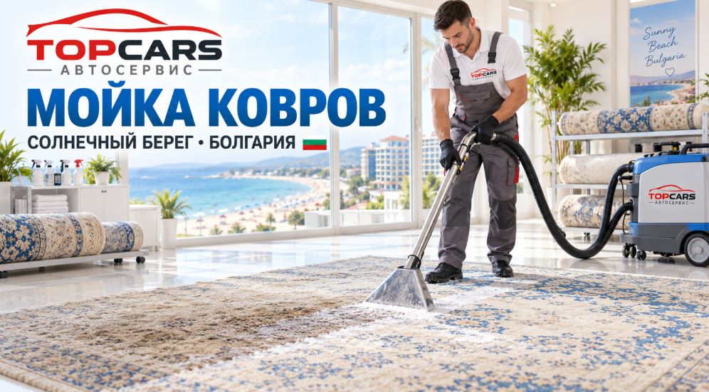 Профессиональная мойка ковров в Солнечном Береге, Болгария